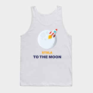 TSLA Fly to the moon Tank Top